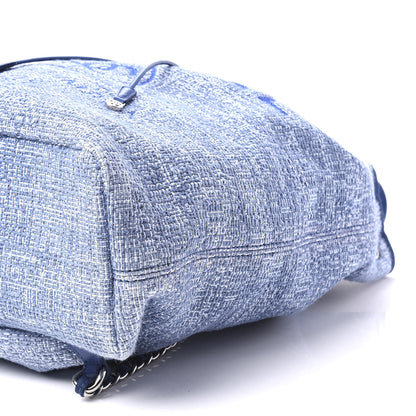 Chanel Canvas Large Deauville Backpack Blue 9 of 10