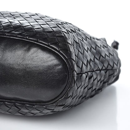 Bottega Veneta Nappa Intrecciato Drawstring Bucket Bag Black 10 of 11