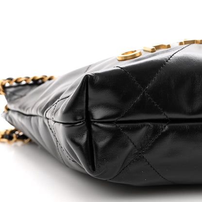 Chanel Shiny Calfskin Quilted Mini Chanel 22 Black 8 of 9