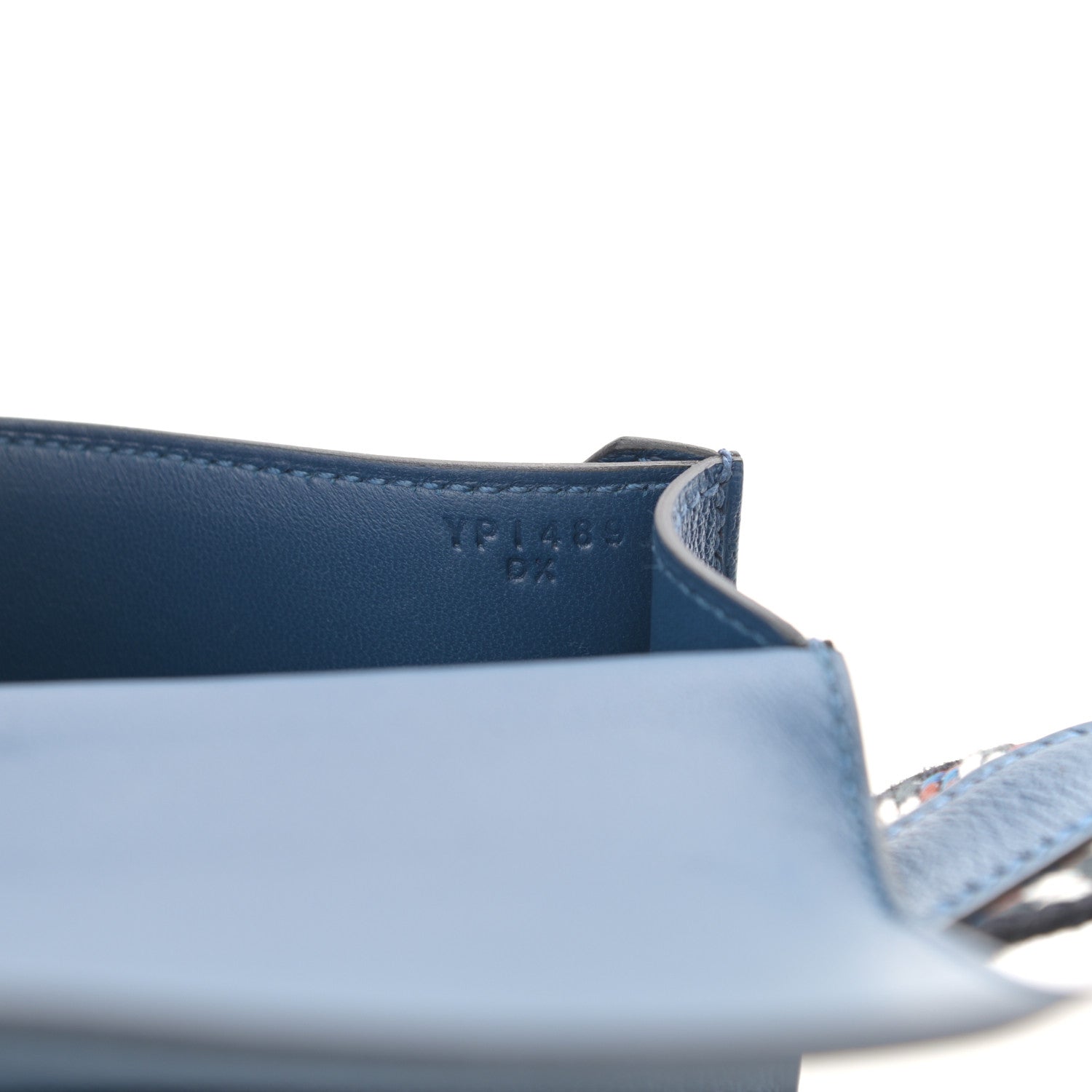 Hermes Chevre Mysore Mini Verrou Large Strap Bag Deep Blue 7 of 12