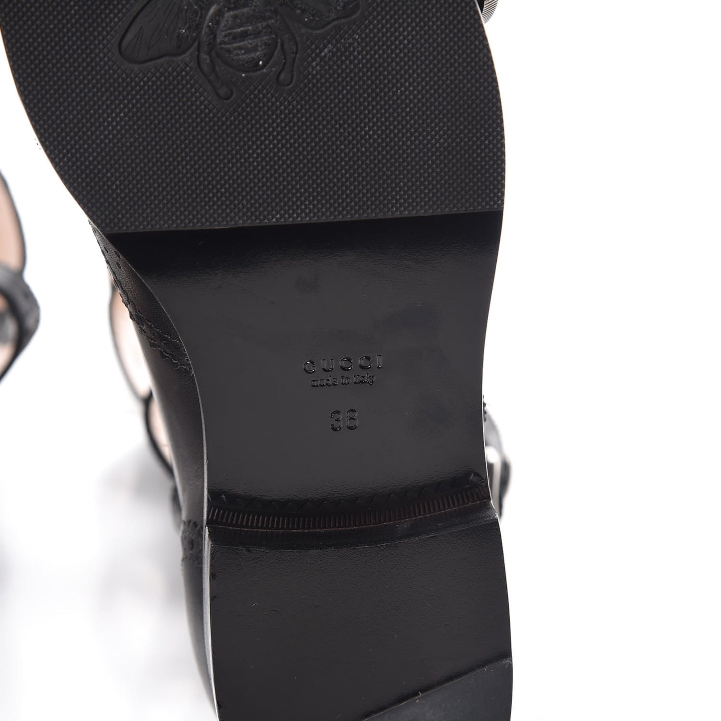 Calfskin Queercore Brogue Knee High Boots 38 Black