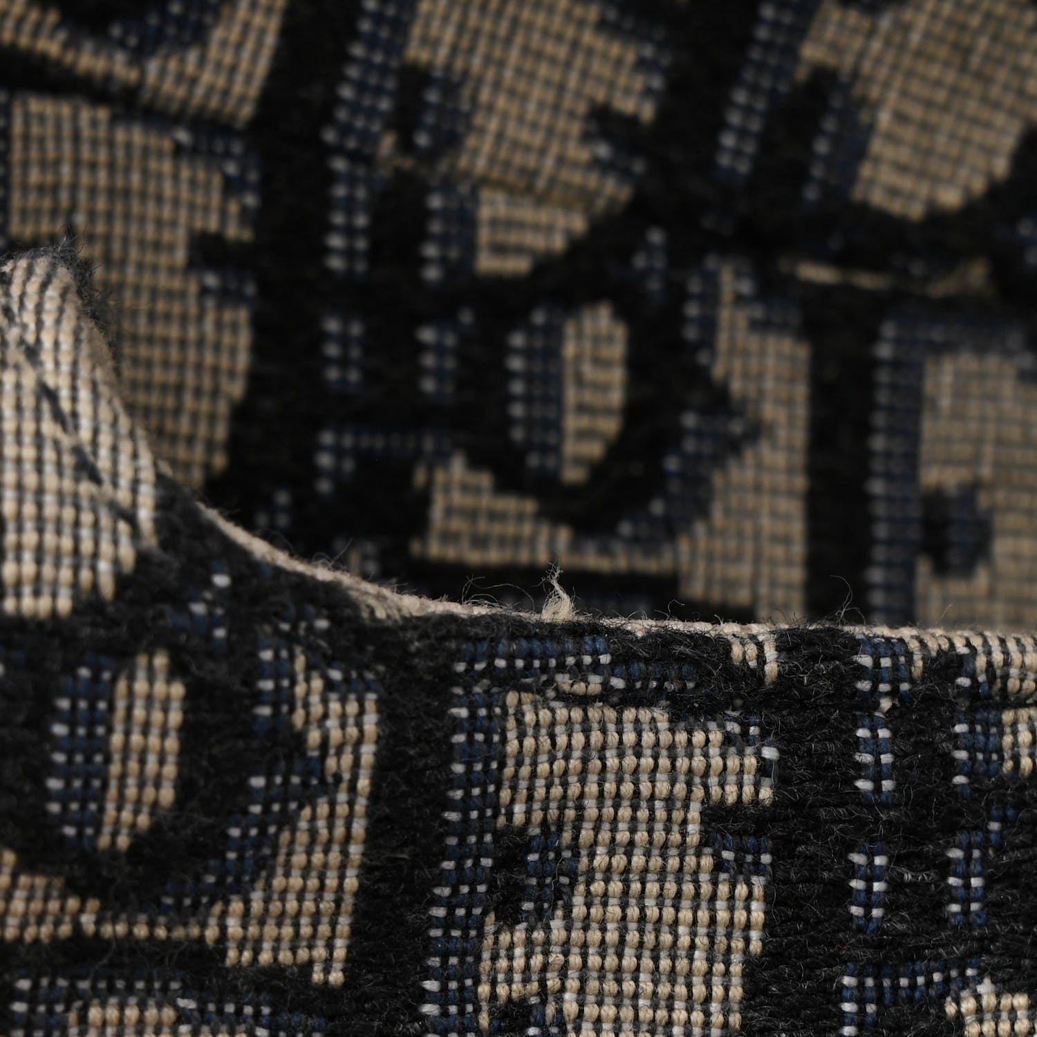 Christian Dior Oblique Mini Saddle Bag Blue 12 of 13