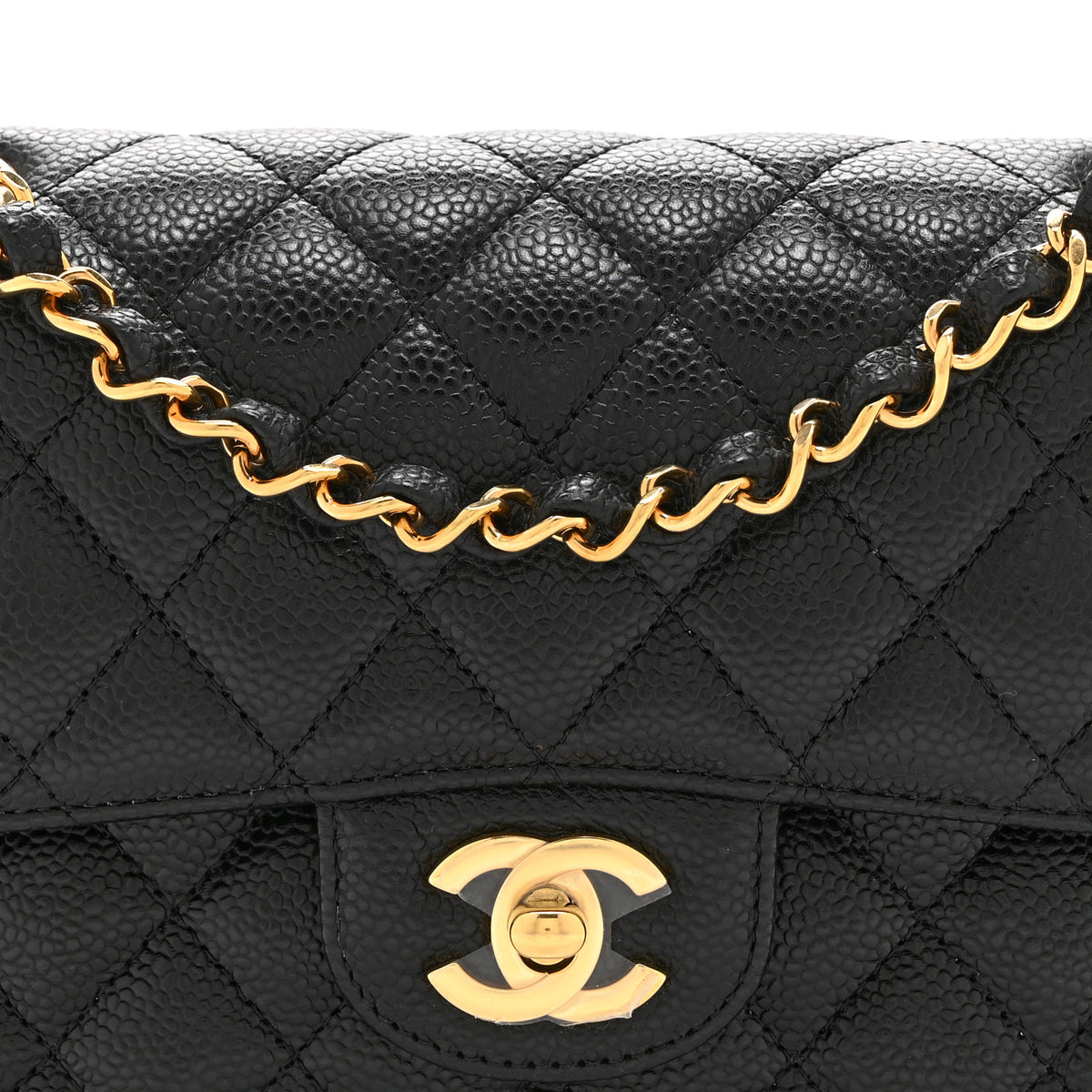 Chanel Caviar Quilted Small Double Flap Black 8 of 10