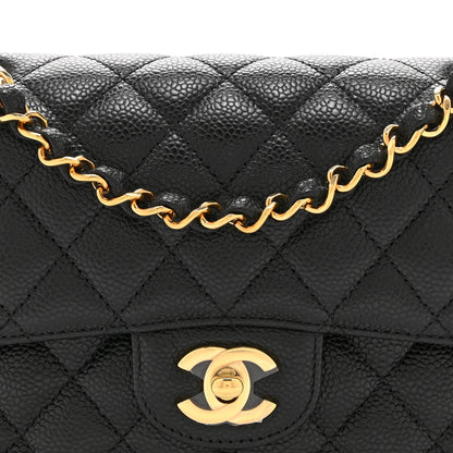 Chanel Caviar Quilted Small Double Flap Black 8 of 10