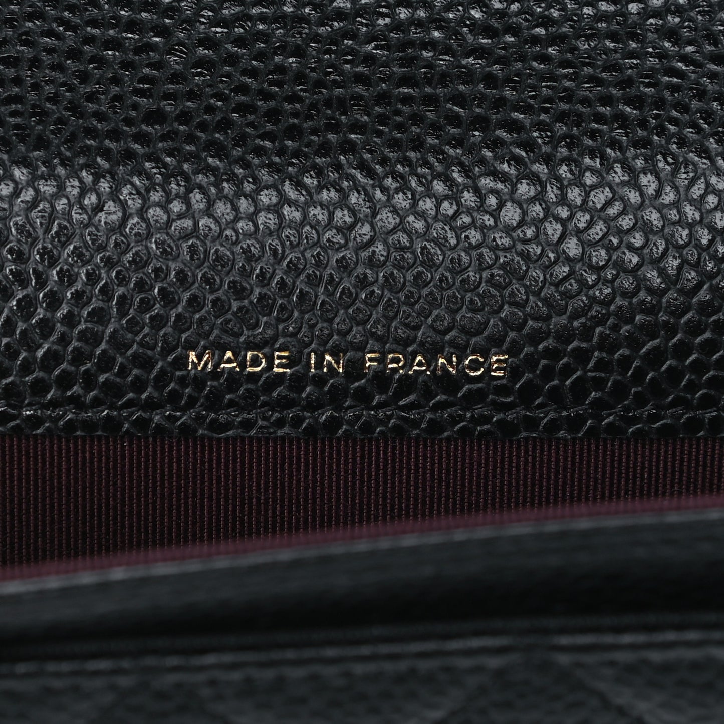 Caviar Quilted Flap Card Holder Wallet Black