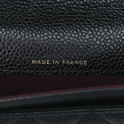 Chanel Caviar Quilted Flap Card Holder Wallet Black 7 of 8