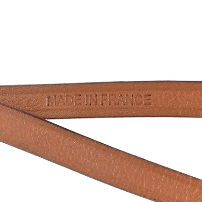 Hermes Milo Lambskin Swift Shopping Bag Charm Feu Gold 3 of 4
