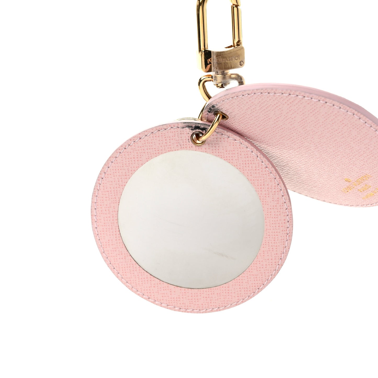 Monogram LV Mirror Bag Charm Key Holder Rose Ballerine