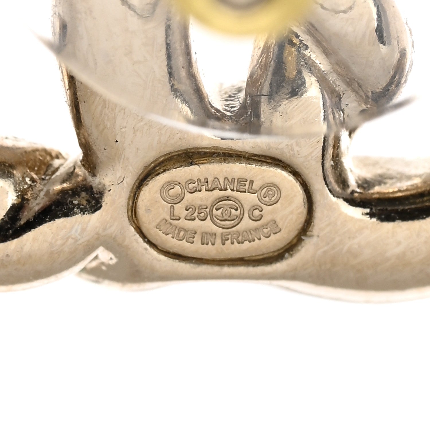 Chanel Twisted CC Earrings Gold 4 of 5