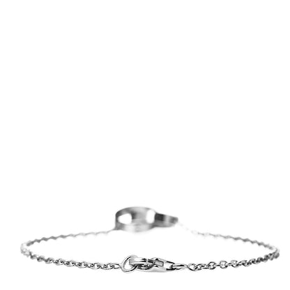 Cartier 18K White Gold Interlocking LOVE Bracelet 3 of 5