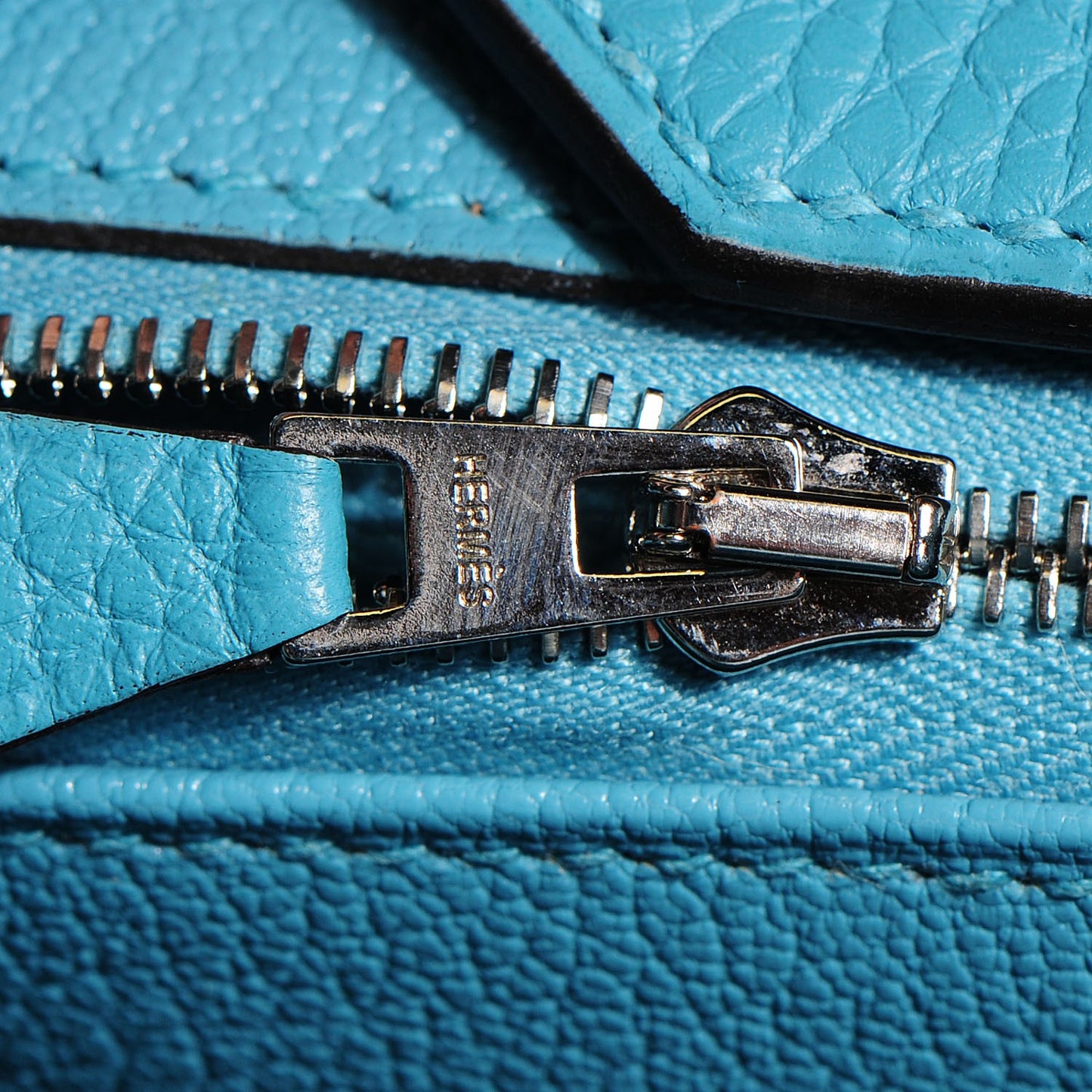 Togo Birkin 35 Bleu Saint Cyr