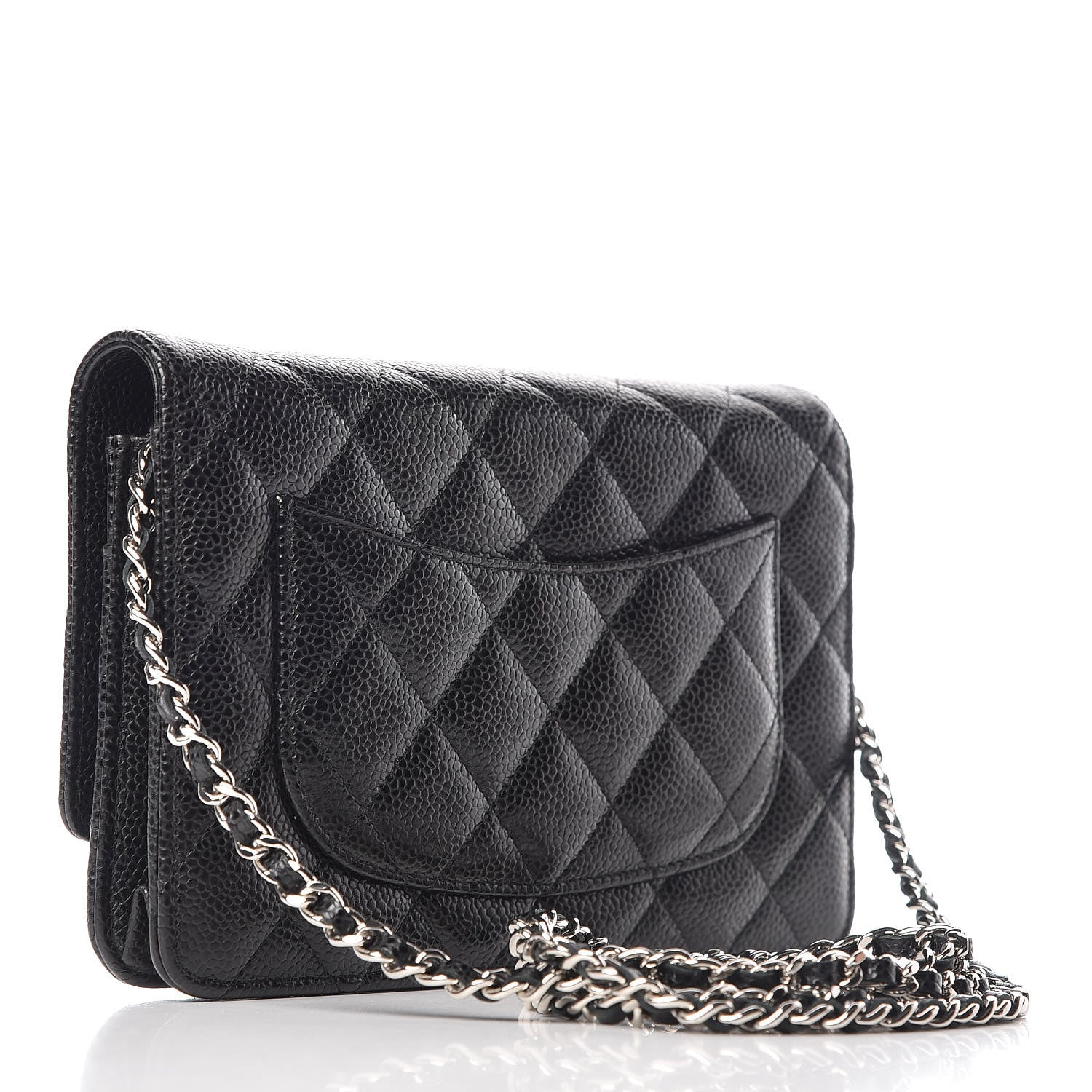 Chanel Caviar Quilted Wallet On Chain WOC Black 3 of 11