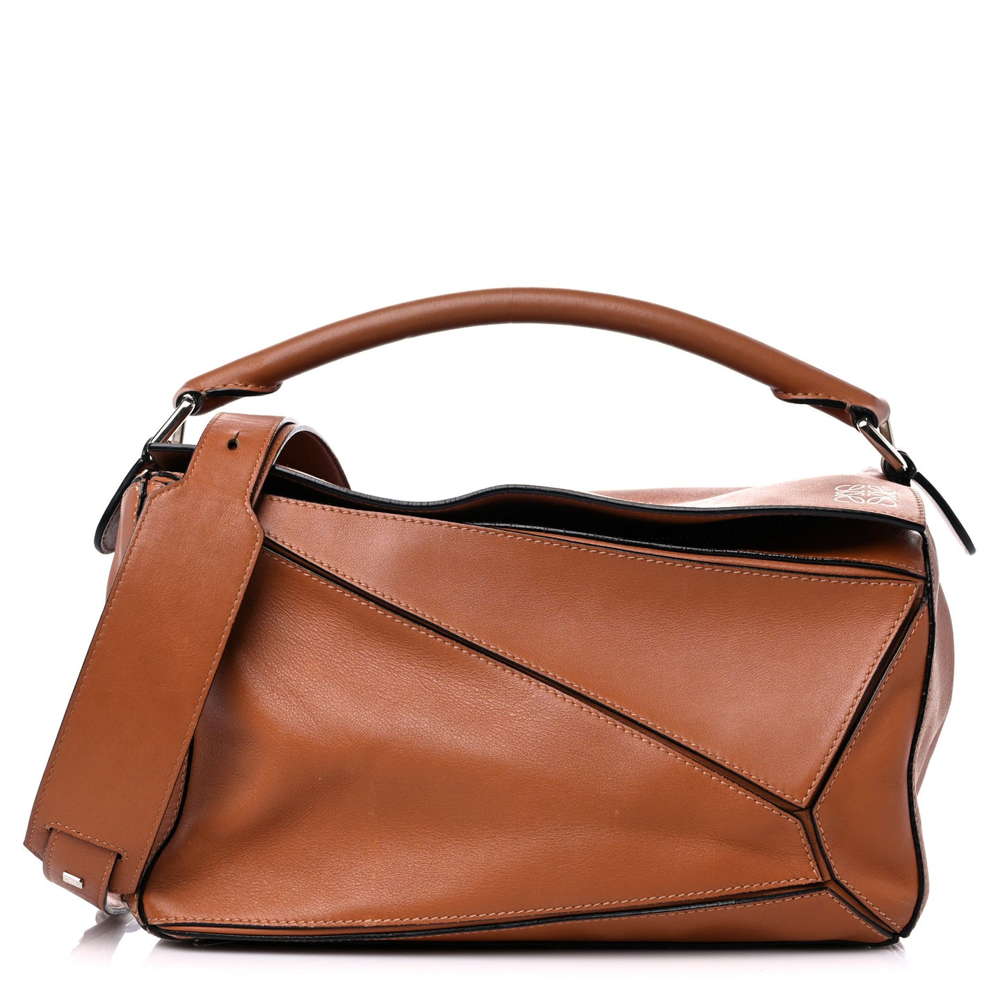 Calfskin Medium Puzzle Bag Tan