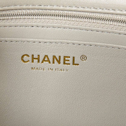 Chanel Lambskin Quilted Mini Rectangular Flap Grey 6 of 11