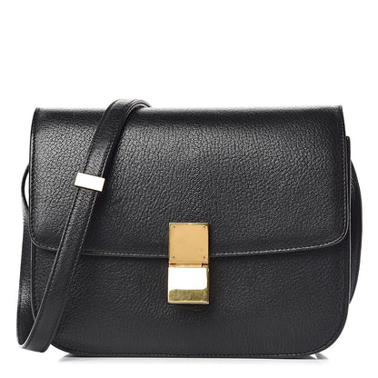 Celine Goatskin Medium Classic Box Flap Bag Black 1 of 17