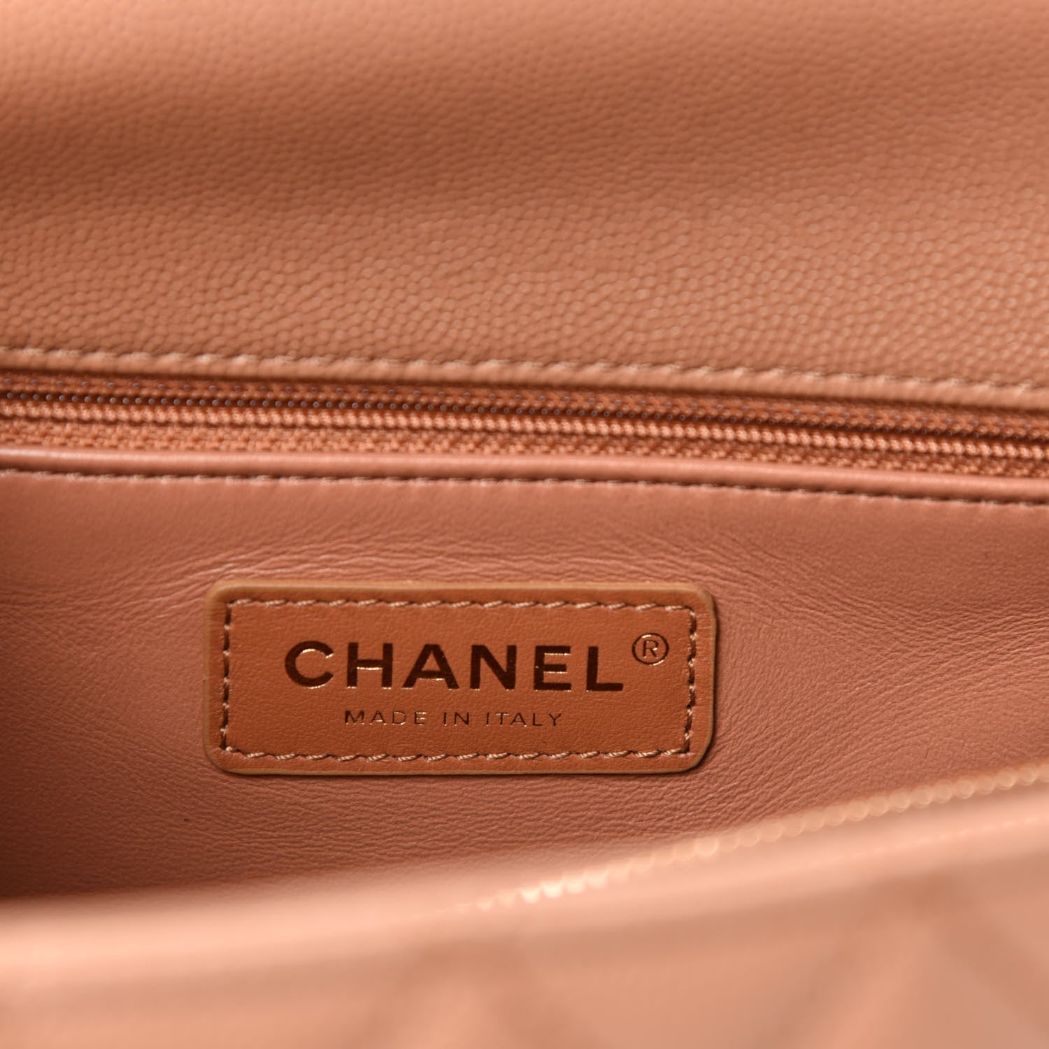 Chanel Caviar Quilted Lizard Embossed Small Coco Handle Flap Brown 9 of 11