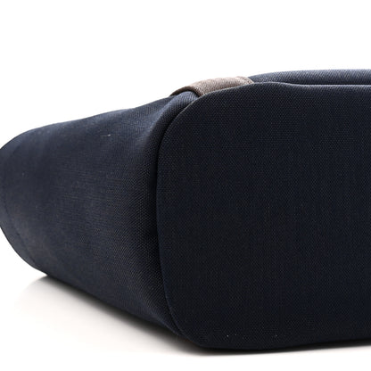 Hermes Canvas The Grooming Bag Bleu Navy Feu 9 of 10