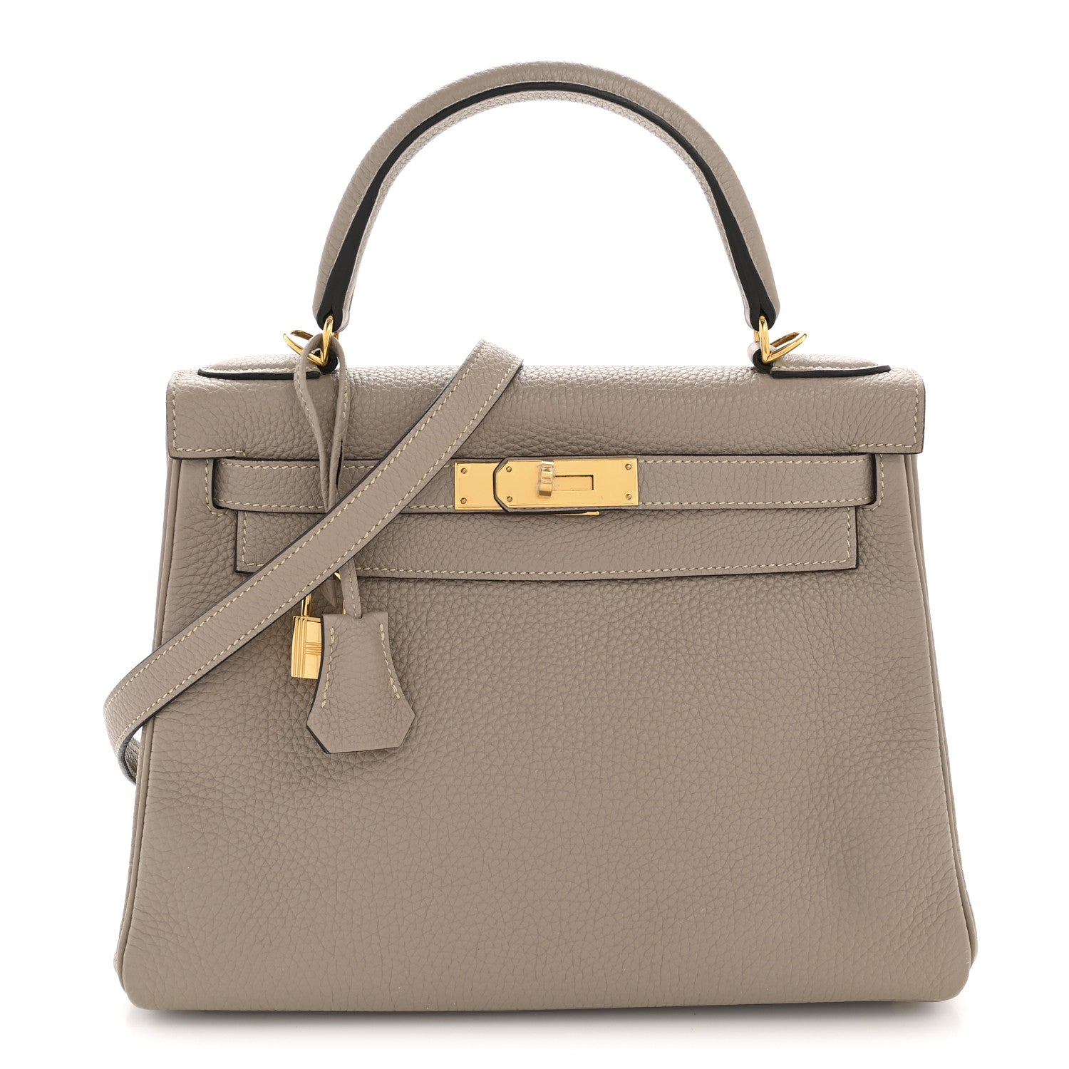 Hermes Togo Kelly Retourne 28 Gris Tourterelle 1 of 12