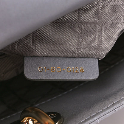 Christian Dior Lambskin Cannage Mini Lady Dior Grey 7 of 11