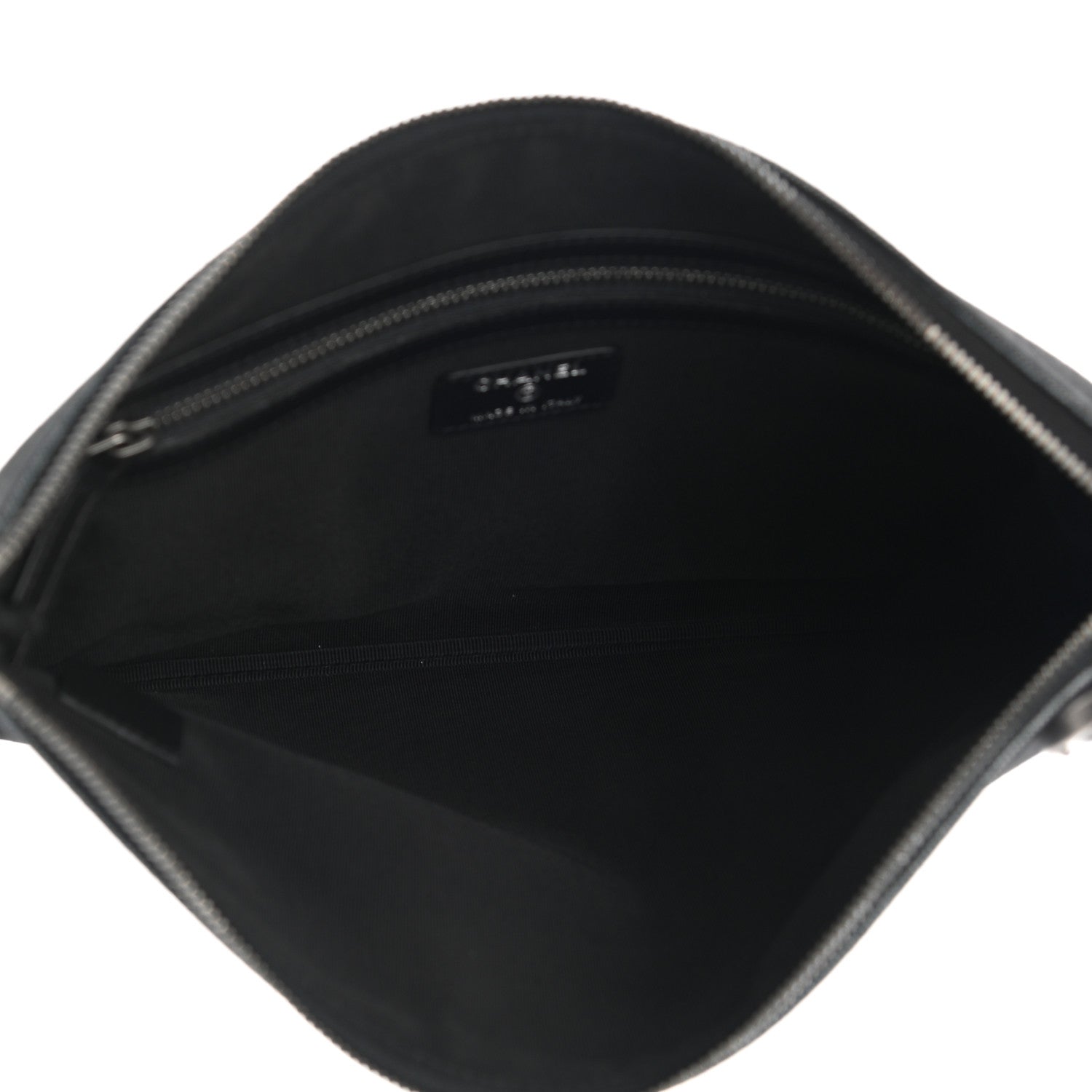 Chanel Canvas La Pausa Cosmetic Case Black 5 of 7