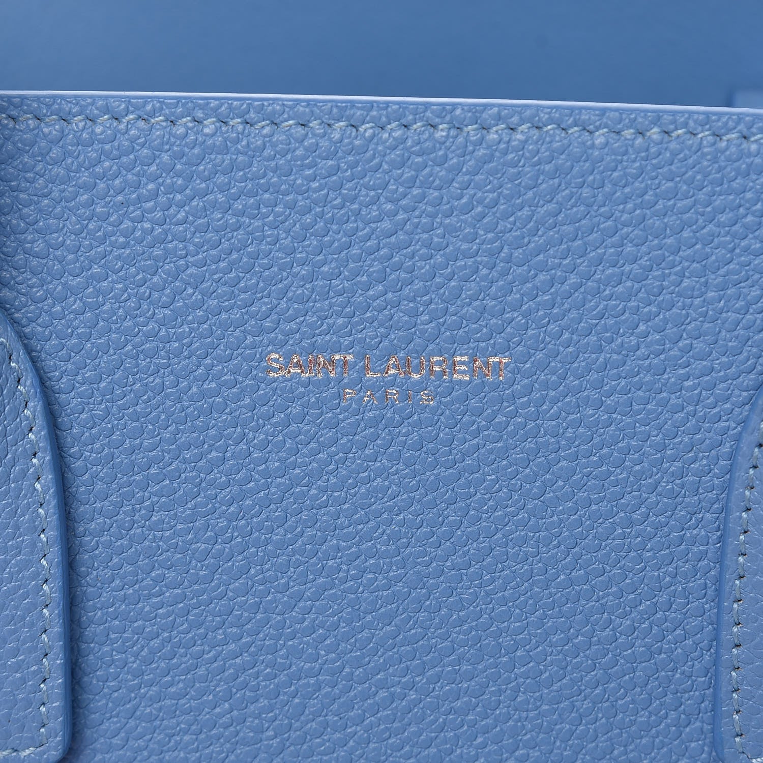 Saint Laurent Grained Calfskin Baby Sac De Jour Blue Clair 8 of 13