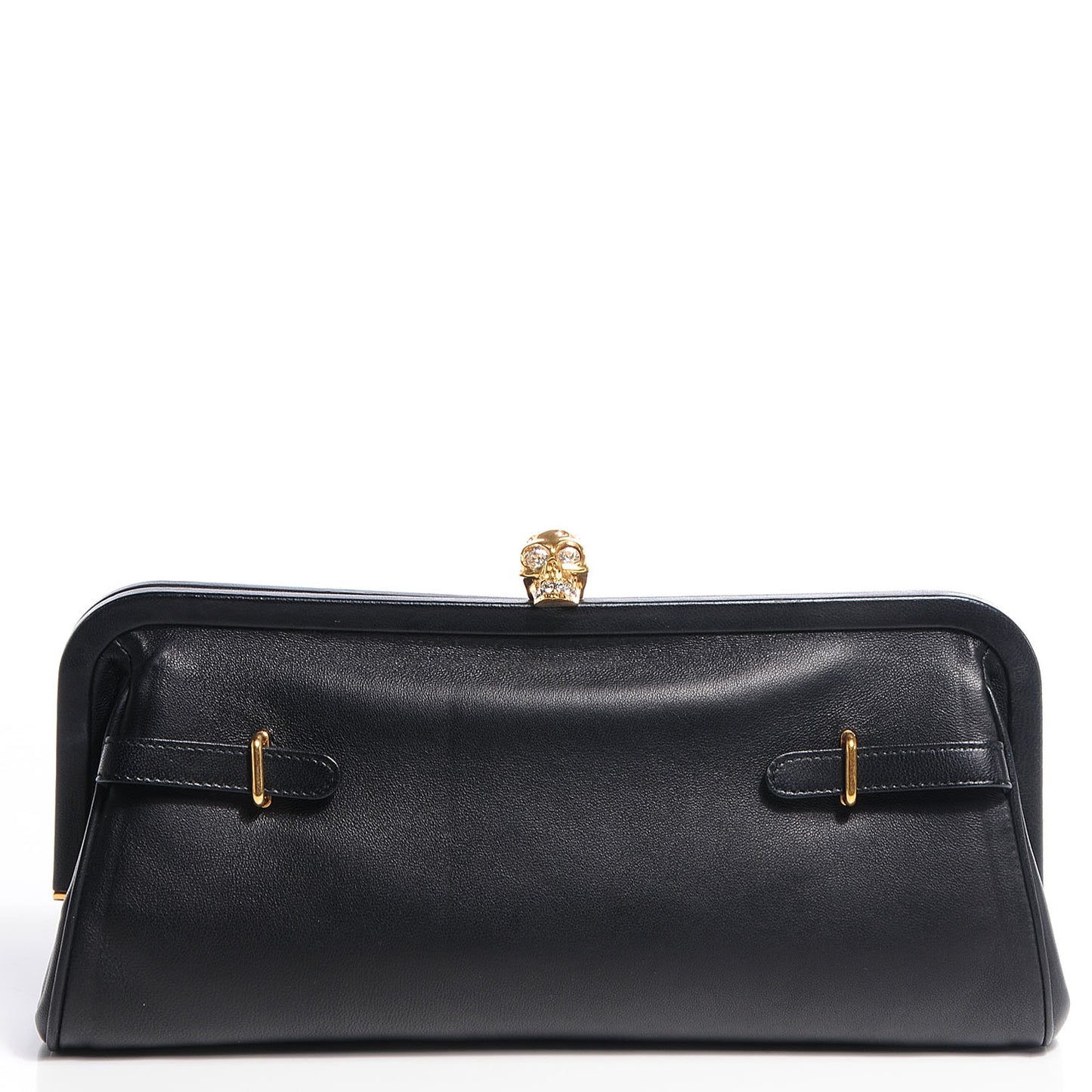 Snakeskin Suede Convertible Clutch Black White