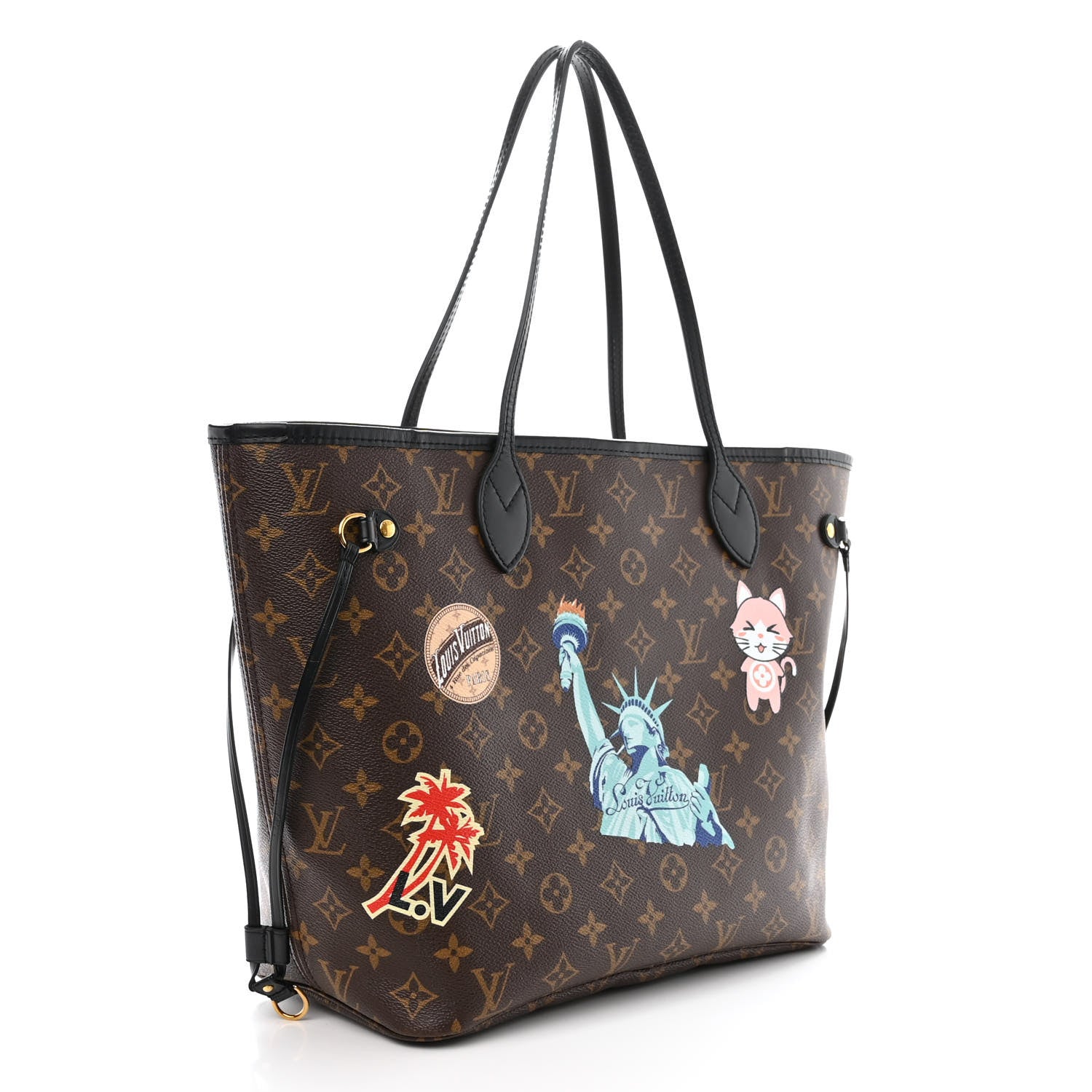 Louis Vuitton Monogram My LV World Tour Neverfull MM 3 of 10