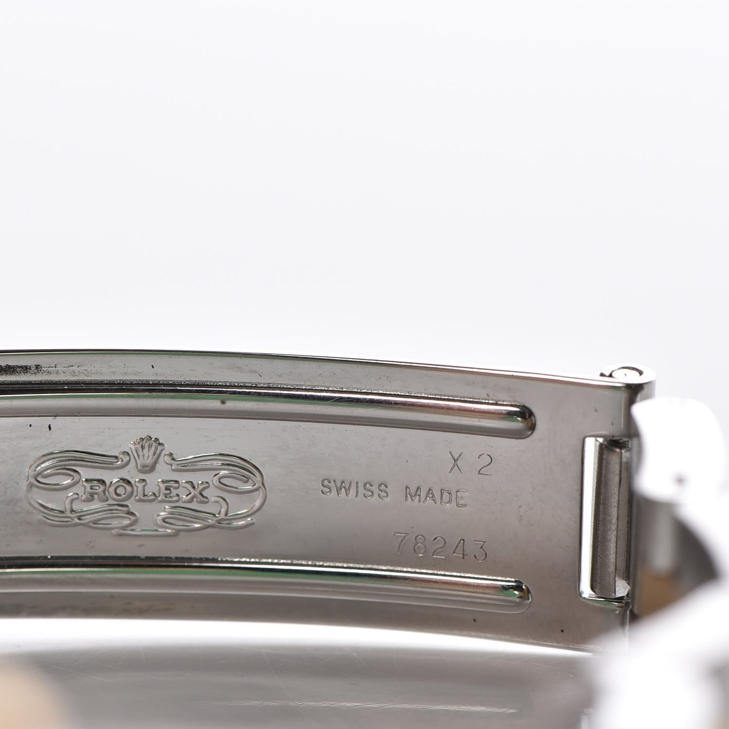 Stainless Steel 18K Yellow Gold 24mm Oyster Perpetual Watch Champagne 76193