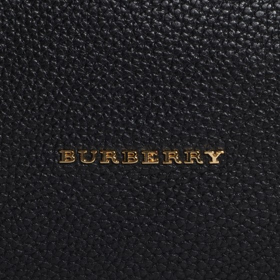 Burberry London Grainy Calfskin Medium Greenwood Bowling Bag Black 12 of 24