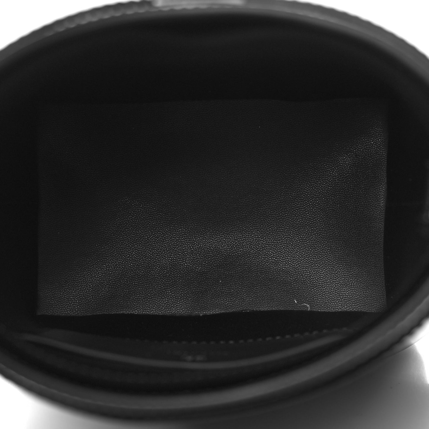 Box Calfskin Shark Lock Bucket Bag Black
