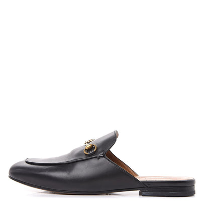 Gucci Calfskin Womens Princetown Slippers 38 Black 1 of 14