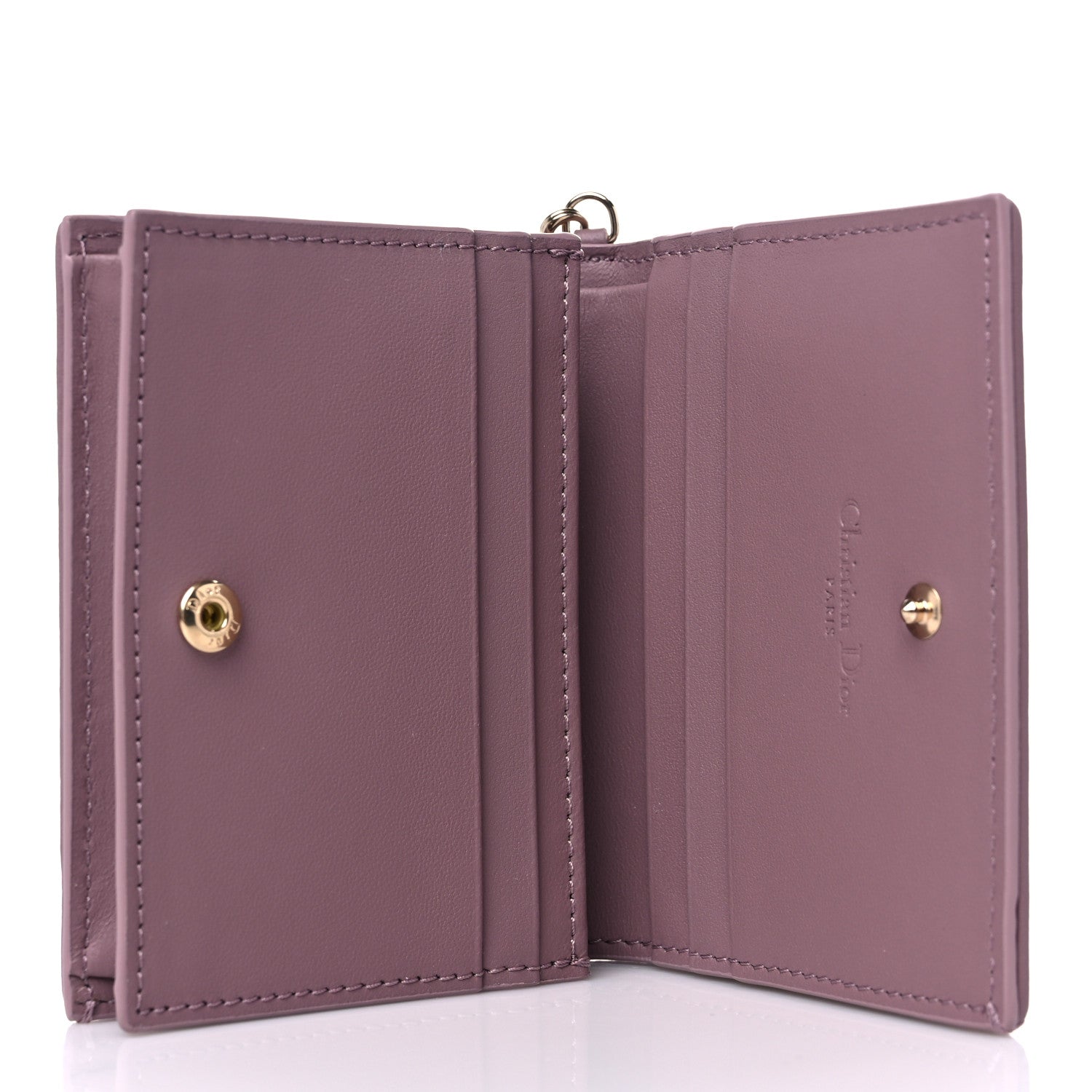 Christian Dior Lambskin Cannage Mini Lady Dior Wallet 5 of 11