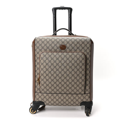 Gucci GG Supreme Monogram Calfskin Carry On Trolley Beige Ebony 1 of 9