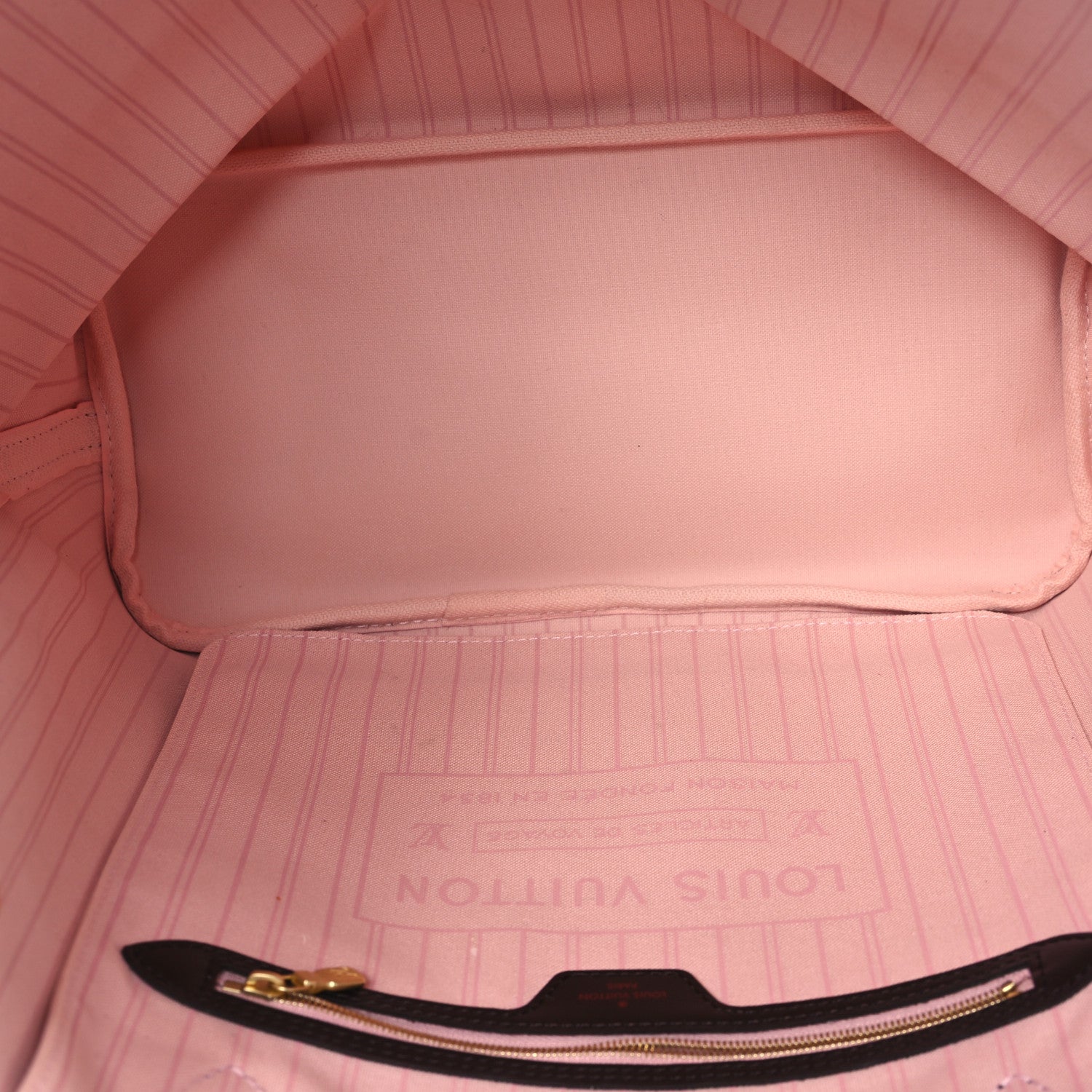 Louis Vuitton Damier Ebene Neo Neverfull MM Rose Ballerine 5 of 12