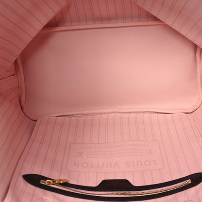 Louis Vuitton Damier Ebene Neo Neverfull MM Rose Ballerine 5 of 12