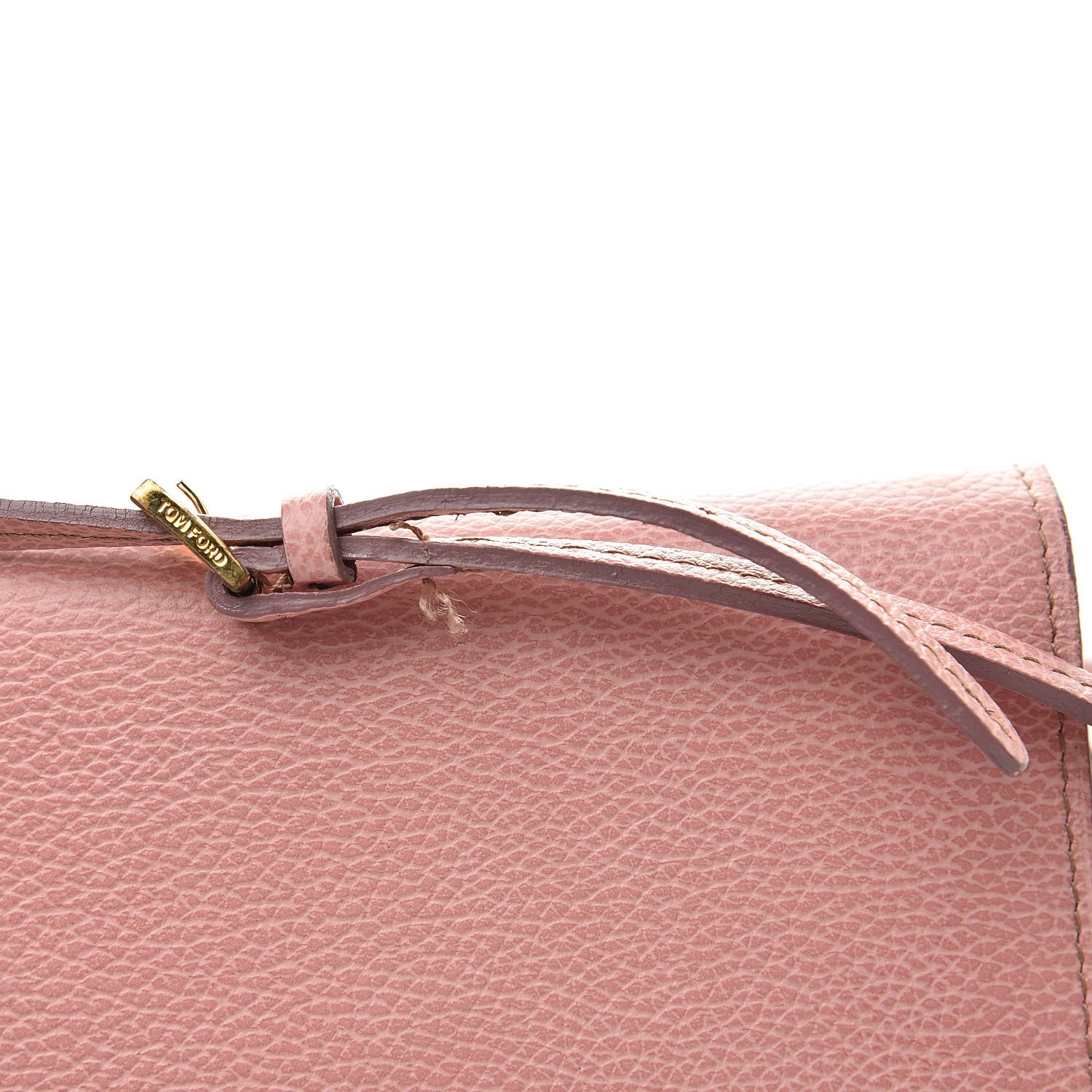 Tom Ford Pebbled Calfskin Wallet On Chain Wild Rose 11 of 13
