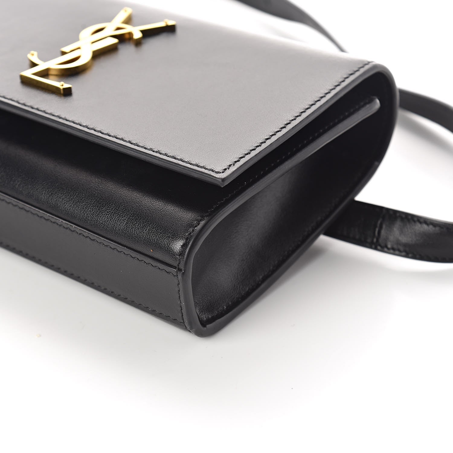 Saint Laurent Smooth Calfskin Monogram Kate Belt Bag Black 8 of 8