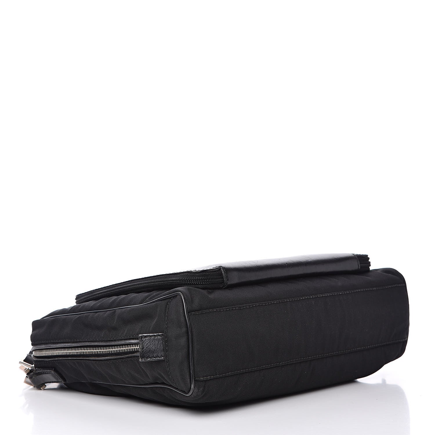 Gucci Nylon Calfskin Briefcase Black 4 of 13