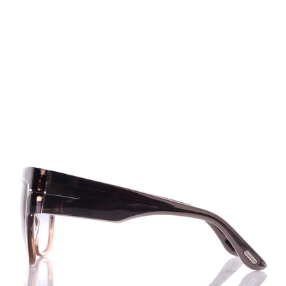 Tom Ford Acetate Anoushka Cat Eye Sunglasses TF371 Melange Grey Peach 3 of 6