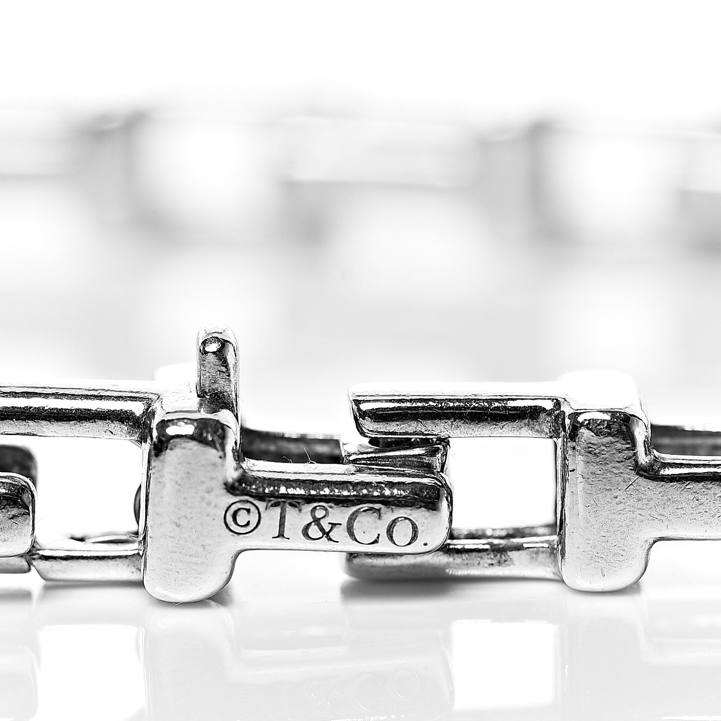 Sterling Silver Narrow T Chain Bracelet