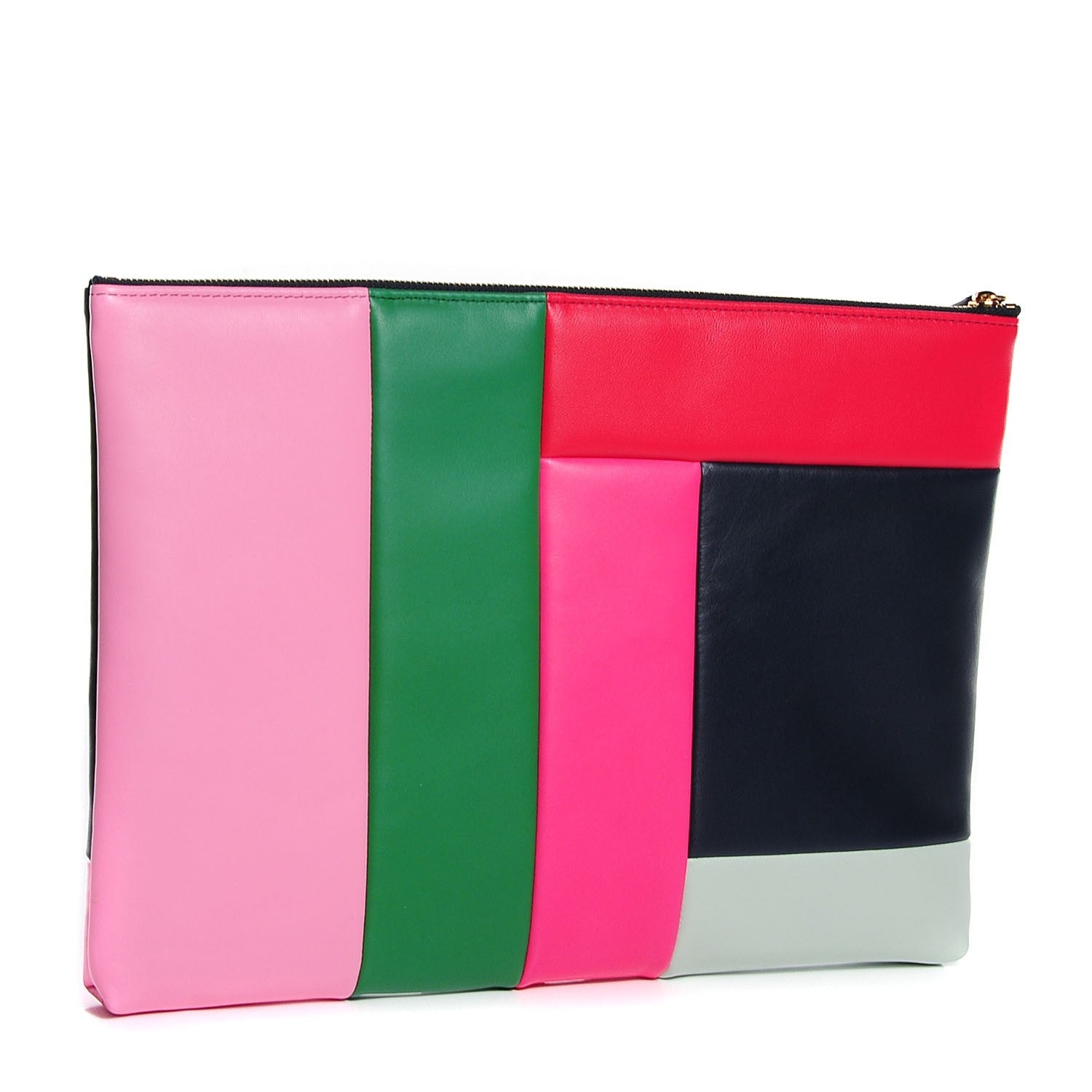 Chanel Lambskin Patchwork Pouch Multicolor 3 of 8