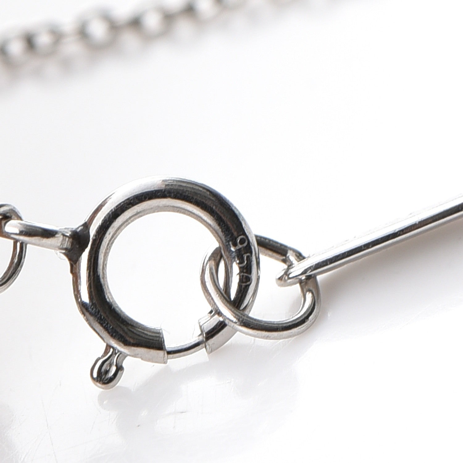 Tiffany Platinum Diamond .15ctw Elsa Peretti Diamonds by the Yard Station Bracelet 6 of 7