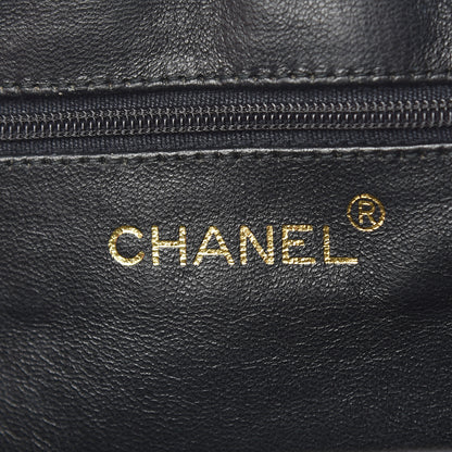 Chanel Lambskin Quilted Tassel Kisslock Evening Bag Black 8 of 12