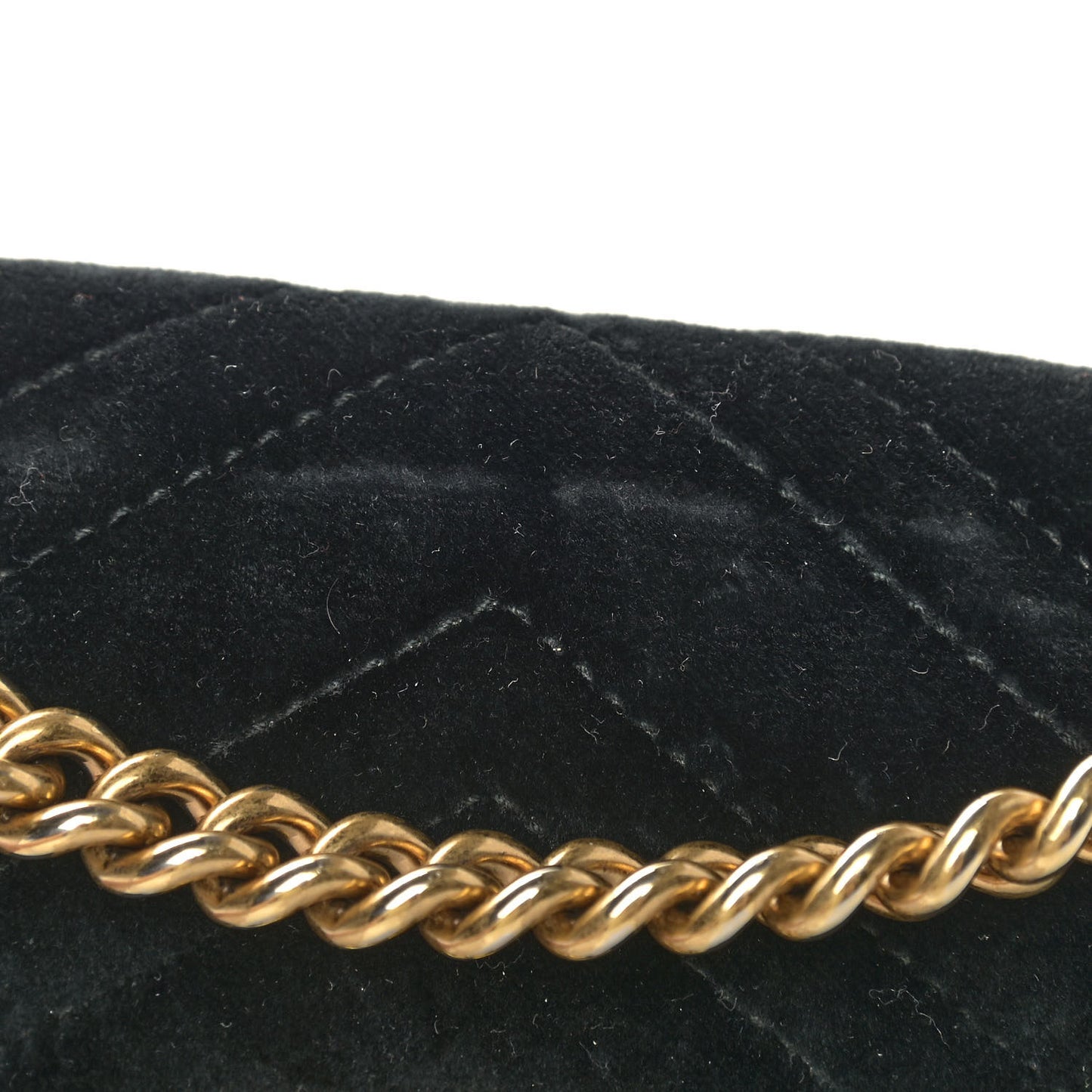 Velvet Matelasse Mini GG Marmont Shoulder Bag Black