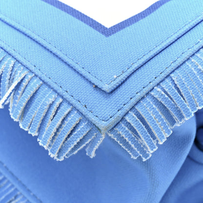 Valentino Garavani Ibiza Canvas Rope Fringe Miami Medium Tote Blue 14 of 16