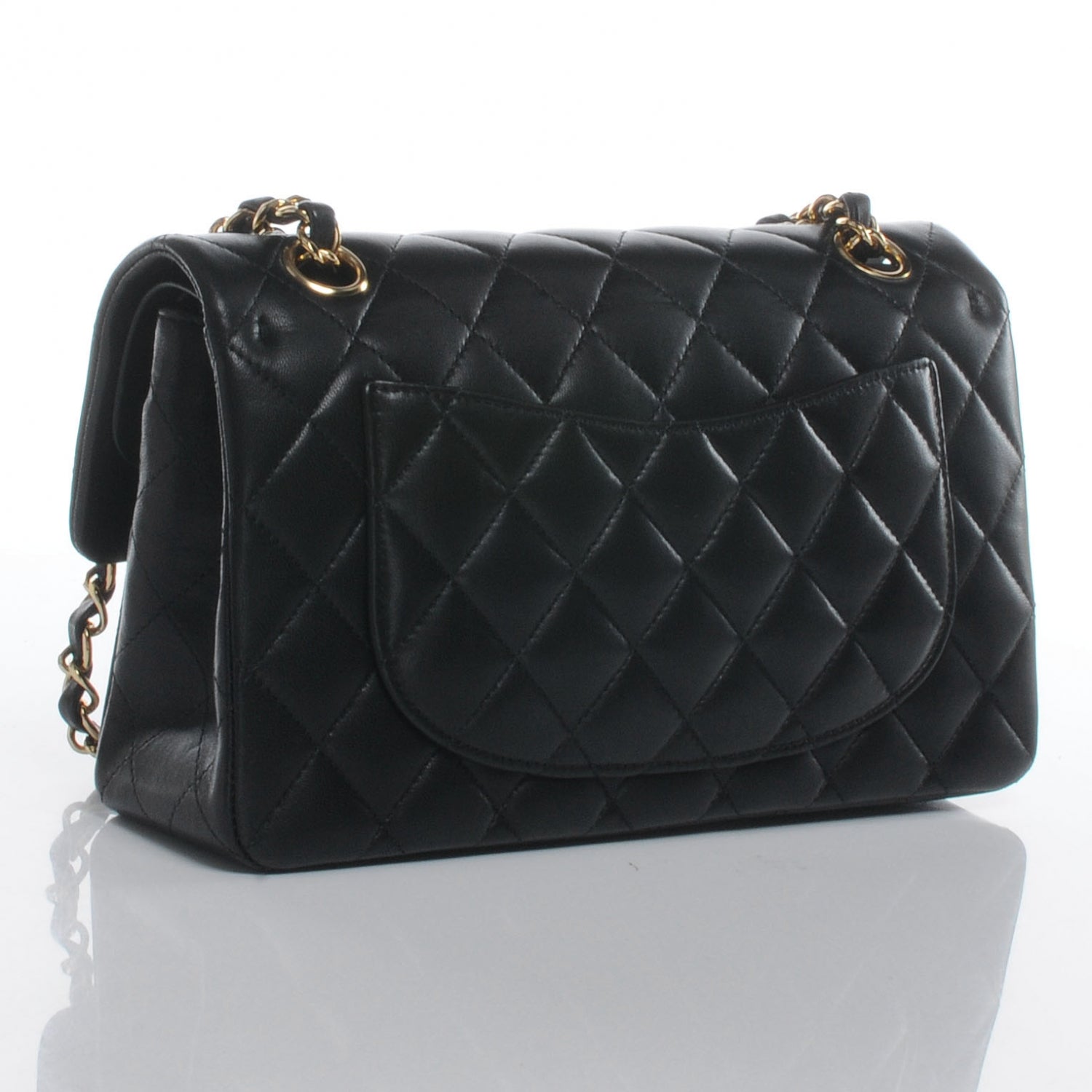 Chanel Lambskin Quilted Small Double Flap Black 3 of 6