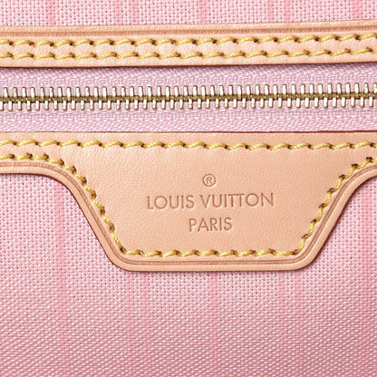 Louis Vuitton Damier Azur Delightful MM Rose Ballerine 6 of 8