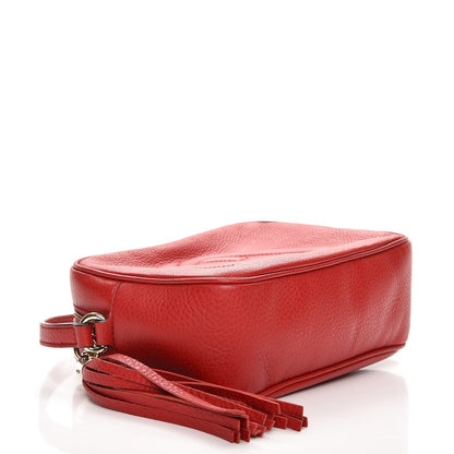 Gucci Pebbled Calfskin Small Soho Disco Bag Tabasco Red 4 of 8