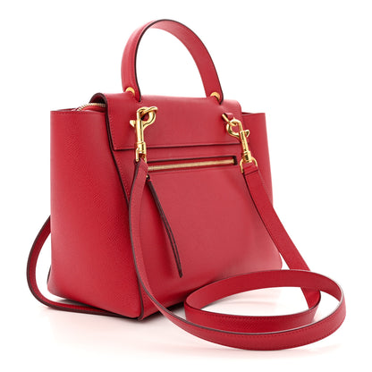 Celine Baby Grained Calfskin Micro Belt Bag Coquelicot 3 of 11