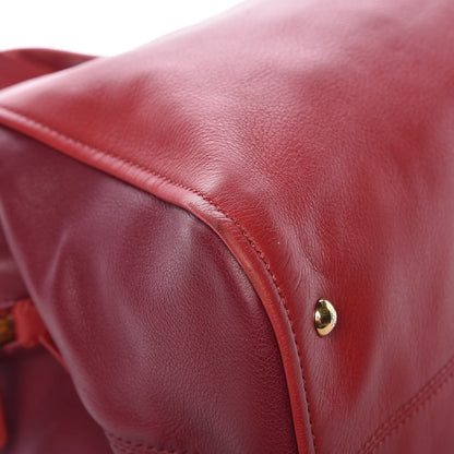 Fendi Vitello Capra Alabama Colorblock Large Chameleon Tote Ciliegia Bordeaux Ruby 8 of 11